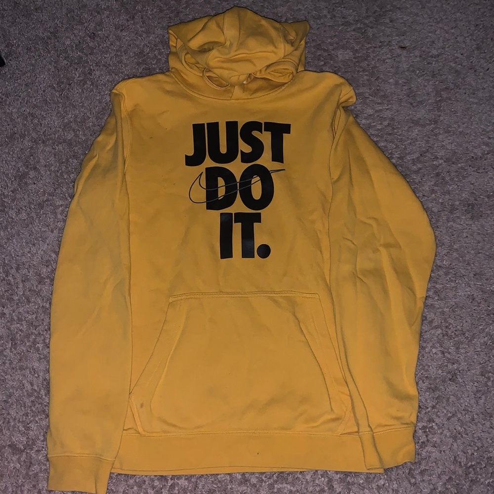 Yellow Nike hoodie